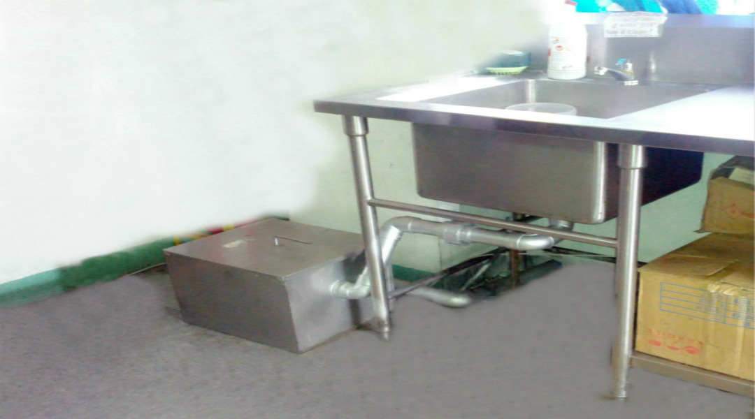 stainless steel manual type grease trap