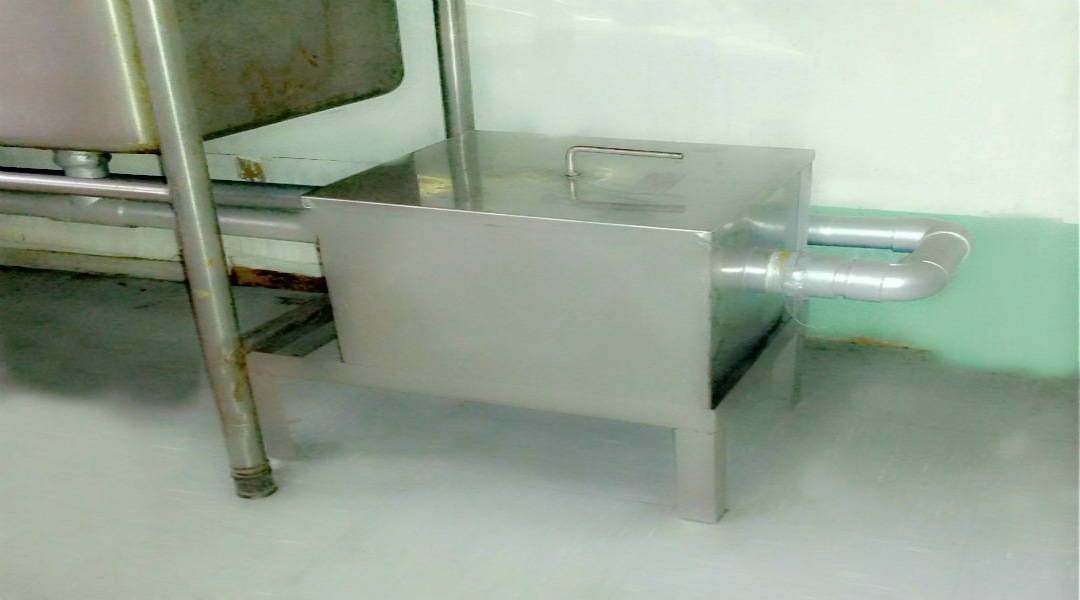 SUS material grease trap under sink
