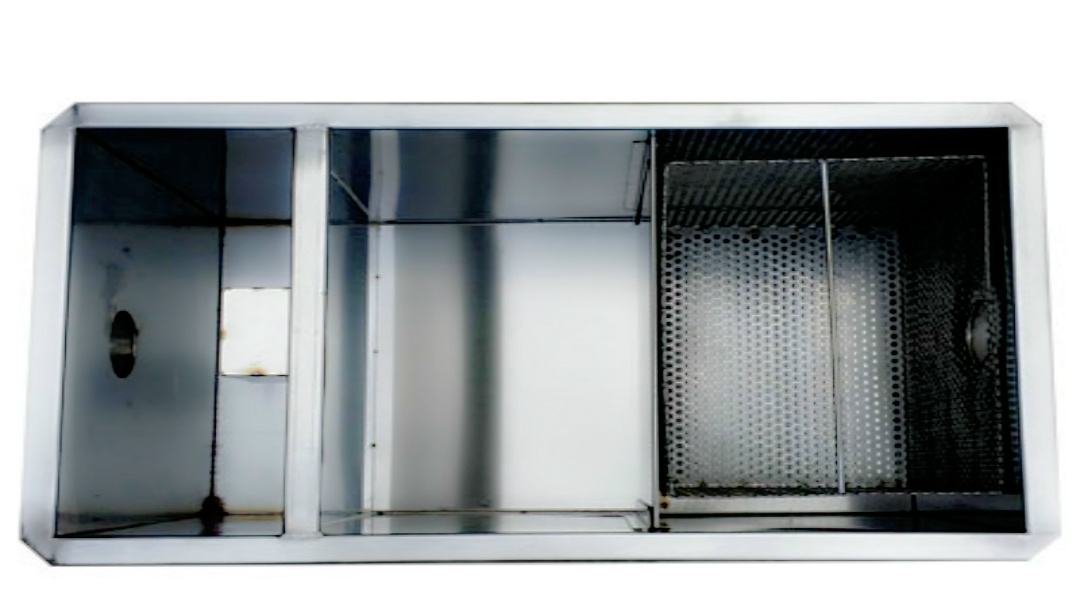 Manual type oil trap restaurants use